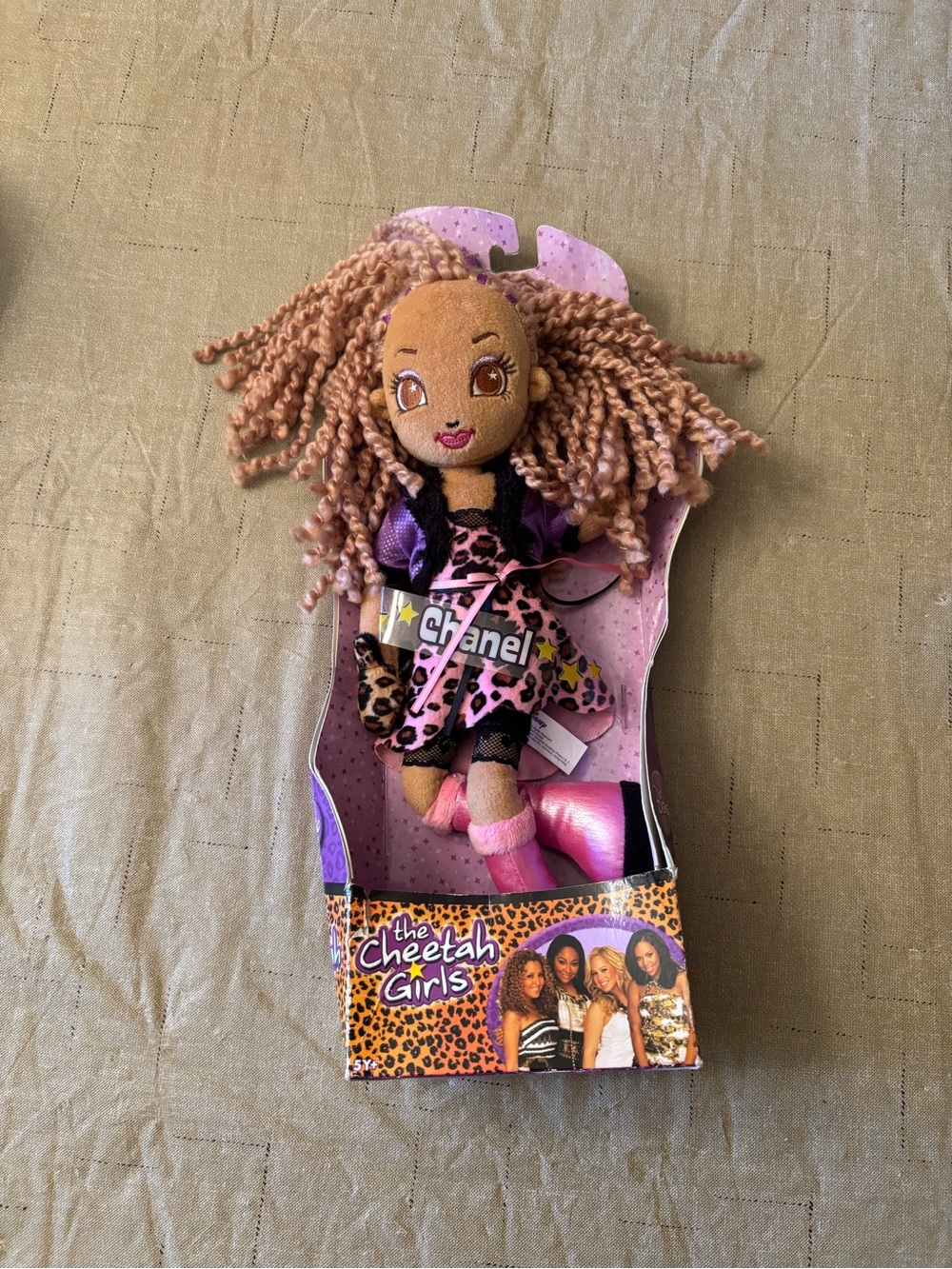 RARE Cheetah Girls Chanel Plush Doll Y2K Disney Leopard Pink Boots NIB